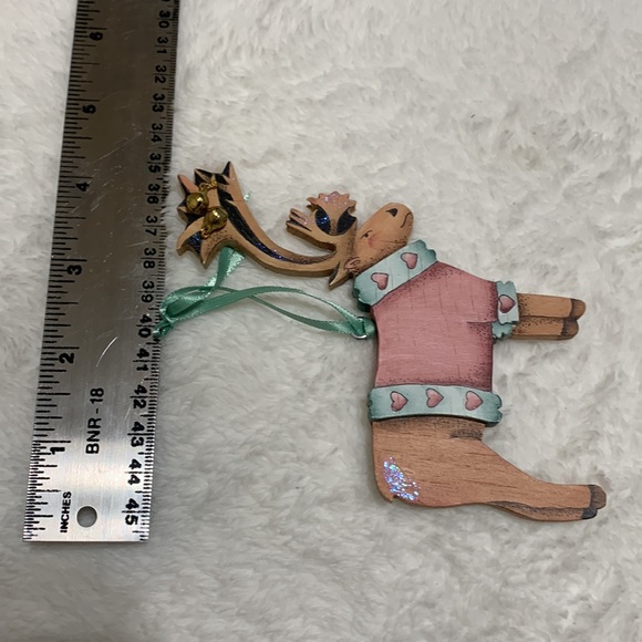 Alaska caribou reindeer wood ornament Mary Harper - Picture 8 of 12